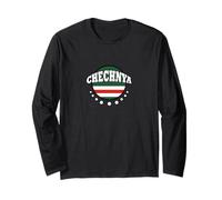 Tchétchénie - Drapeau de la Chechnya avec des étoiles Manche Longue