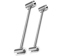 TCHETGIGZC Clé de réglage for double tête S/L for l'espacement des charnières porte, boulon rond, clés for économie main-d'œuvre, clé réparation en acier robuste Douille et clé(Mixed- 2PCS)