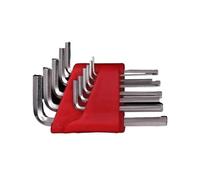 TCHETGIGZC Jeu de 5/8/11 clés métriques, en L, taille, bras court, outils réparation véhicules, manuels for la maison Douille et clé(11Pcs Imperial short)