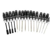 TCHETGIGZC Jeu de tournevis hexagonaux - 16 pièces, kit Allen, jeu for écrou hexagonal, clé for molette, outil for voiture télécommandée, compatible for hélicoptère for Traxxas Douille et clé
