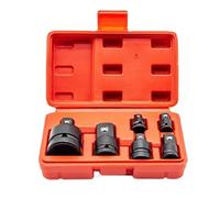 TCHETGIGZC Kit d'adaptateur de canon for gaz 6 pièces for réparation moto, convertisseur taille douille, adaptateur universel for outil électrique/pneumatique Douille et clé