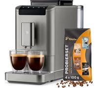 Tchibo Machine à café automatique Esperto2 Caffè 2.0 pour Caffè Crema et Espresso, Titanium Silver