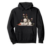 Tchin-tchin vin Noël drôle Graphique Festif Sweat à Capuche