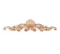 TCHOSUZ 1 lot d'autocollants sculptés en bois brut brut pour meubles, 30 x 8 cm de long, pour mur, placard, miroir, cheminée, porte, lit, armoire, plafond, commode, projet