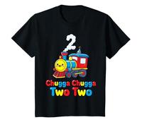 Tchou Tchou J'Ai 2 Ans Train 2ème Anniversaire Locomotive T-Shirt