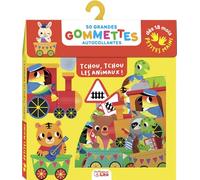 Tchou tchou les animaux: 50 grandes gommettes autocollantes