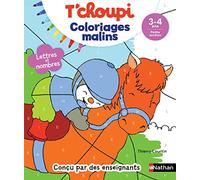 Nathan – T'choupi Coloriages Malins : Lettres et nombres magiques – Maternelle Petite Section 3-4 ans