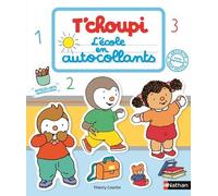 T'choupi l'école en autocollants