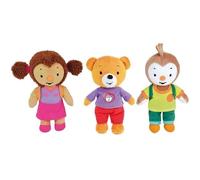 T'CHOUPI Lot de 3 peluches Lalou, Pilou et T'choupi +/- 19 cm