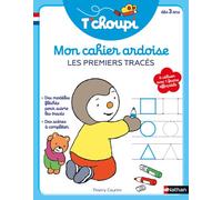 Nathan - Cahier ardoise effaçable T'choupi - Pour s'entraîner aux premières formes - Dès 3 ans