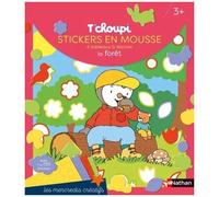 T'choupi Stickers En Mousse La Forêt - 4 Tableaux À Décorer - Avec Plus De 150 Stickers
