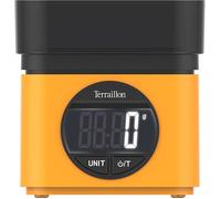 TCJMAY SARL-Balance cuisine Ba22, design iconique, bol 0.7L, grand écran LCD, tare, chiffres XXL, jaune