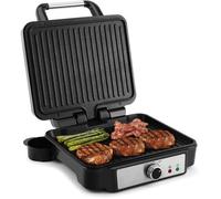 TCJMAY SARL-Grille électrique 1800W, 4 tranches panini, plaques antiadhésives, température contrôlée, plateau amovible