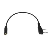 TCK01 Câble de transmission pour talkie-walkie, connexion casque de téléphone portable, compatible avec Kenwood, câble adaptateur à 2 broches, compatible avec radios 2 voies RT21 RT22 RT27