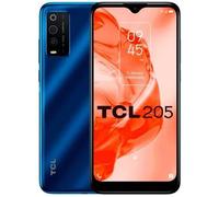 TCL 205 Bleu Atlantique - Smartphone 6,22 pouces HD+, 4G, Double SIM, 2 Go RAM, 32 Go, 4000 mAh