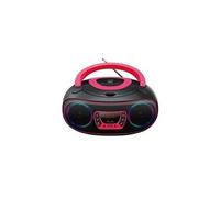 Denver TCL-212BT Radio-lecteur CD FM AUX, CD, USB, Bluetooth lumière d'ambiance rose