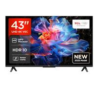 TCL 43V6C Smart TV LED Direct 43", HDR 4K, avec technologie Google TV (Dolby Audio, Motion Clarity, compatible avec Google Assistant et Alexa)