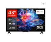 TCL 43V6C Téléviseur Smart TV 4K Ultra HD avec prise en charge HDR10+, dalle HVA et Dolby Vision - 43 pouces