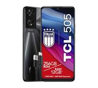 TCL 505 Smartphone 4G Écran 6,75 HDplus 90Hz, 256 Go, 12 Go RAM, Appareil Photo Hybride 50Mp, Android 14, Batterie 5010 mAh, Double Sim, Gris sidéral, Câble USB Type-C Additionnel