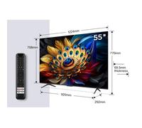 TCL C69 55C69B TV 139,7 cm (55") 4K Ultra HD Smart TV Wifi Titane 450 cd/m²