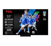TCL 55C7K QD-Mini TV LED 55" 4K HDR Premium 2600 Smart Google TV avec 144 Hz Motion Clarity Pro (Dolby Vision IQ & Atmos, panneau CrystGlow HVA, audio de Bang & Olufsen, Game Master)