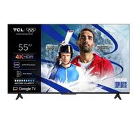 TCL Téléviseur intelligent P6K LED 4K UHD HDR de 55 pouces | Google TV, 60 Hz, HDR 10, processeur AiPQ, Dolby Audio, MEMC, HDMI 2.1, Bluetooth 5.2, WiFi 5, design sans cadre (55P6K - modèle 2025)