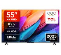 TCL 55PF650A Téléviseur 55”, 4K Ultra HD, Fire TV (Smart TV avec Dolby Vision & Atmos, Appuyez et Demandez à Alexa)