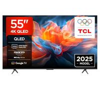 TCL 55T8C 55" QLED 4K HDR Ultra HD TV, Smart TV Powered by Google TV (Dolby Vision & Atmos, 144Hz Motion Clarity Pro, FreeSync, Onkyo 2.1 Sound, Voice Control)