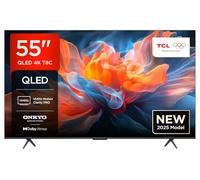 TCL 55T8C 55" QLED 4K HDR Ultra HD TV, Smart TV Powered by Google TV (Dolby Vision & Atmos, 144Hz Motion Clarity Pro, FreeSync, Onkyo 2.1 Sound, Voice Control)