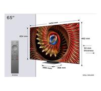 TV QD-Mini LED Tcl 65C89K 164 cm 4K UHD 2025 Aluminium brossé CD