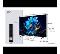 TCL 65P7K TV QLED 65" 4K Ultra HD (3840x2160) Smart TV Google TV 120Hz Game Accelerator, HDR10+/Dolby Vision, Wifi/LAN, DVB-T2/C/S2