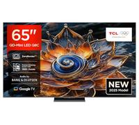 TCL 65Q8C Téléviseur QD-Mini LED 65”, 4K HDR Premium 4500, ZeroBorder™, Smart TV sous Google TV (Dolby Vision IQ & Atmos, Panneau CrystGlow WHVA, Audio by Bang & Olufsen, 144Hz Motion Clarity Pro, GA