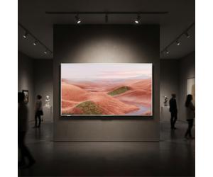 TCL 75A300W TV QLED 75'' 4K TV 75’’ 4K QLED avec Google TV, design ultra-fin type “tableau”, Dolby Vision et système audio intégré compatible Dolby
