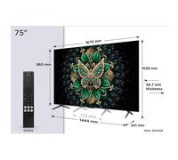 TCL 75C69K TV 190,5 cm (75") 4K Ultra HD Smart TV Wifi Métallique