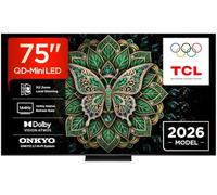 TCL 75C6K Pro - Smart TV 75 pouces 4K DVB-T2 H.264, H.265 noir
