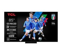 TCL 85C7K QD-Mini TV LED 85" 4K HDR Premium 3000 Smart Google TV avec 144 Hz Motion Clarity Pro (Dolby Vision IQ & Atmos, panneau CrystGlow HVA, audio de Bang & Olufsen, Game Master)