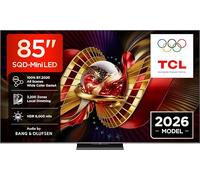 TCL 85C8L SQD-Mini TV LED 85", Smart TV, Google TV, HDR10+ | 3200 zones de gradation, 6000 nits de luminosité, Dolby Vision IQ & Atmos, 144 Hz, design ZeroBorder, Audio by Bang & Olufsen