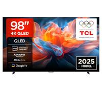 TCL 98T8C Téléviseur intelligent QLED 4K HDR Ultra HD 98" alimenté par Google TV (Dolby Vision & Atmos, Motion Clarity Pro, FreeSync, son Onkyo 2.1, commande vocale)