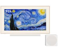 TCL A300 NXTFRAME 65A300 Pro (65 ) 4K Ultra HD Smart TV, Blanc avec barre de son et caisson sans?fil Bang & Olufsen