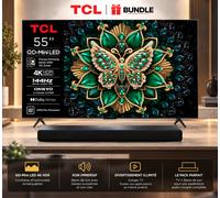 T 6K 55" TV 4K QD-Mini LED, 144 Hz Gaming + Barre de son