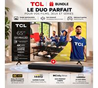 T 6K 65'' TV gaming 4K QD-Mini LED, 144 Hz + Barre de son