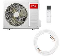 T limatiseur split 24000 BTU BreezeIN avec WIFI, commande vocale, pour 70 m² - 4 en 1 : chauffer, refroidir, déshumidifier, ventiler - avec mode antigel 8 °C, Éco & Turbo.
