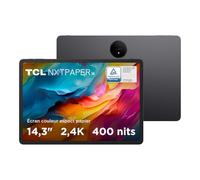 TCL NXTPAPER 14 - Tablette Wi-FI Display NXTPAPER de 14 Pouces 16 Go de RAM (Extension de 8 Go Plus 8 Go de RAM) 256 Go de ROM Batterie 10 000 mAh avec Charge Rapide 33 W - Batterie Incluse, Gris