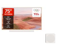 TCL NXTVISION A300 Pro 75” TV QLED Pro 4K Ultra HD, 4K HDR Pro, écran Mat, Smart TV avec Google TV, Dolby Vision IQ & Dolby Audio, Motion Clarity Pro 144 Hz, Barre de Son sans Fil 3.1.2 230 W