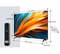 TCL 50PF650 TV 127 cm (50") 4K Ultra HD Smart TV Wifi Titane
