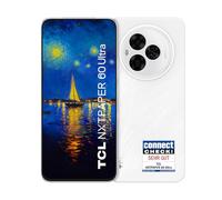 TCL Smartphone Android NXTPAPER 60 Ultra 5G, écran FHD+ 7,2 Pouces, 12 Go de RAM + 512 Go de ROM, téléphone respectueux des Yeux, Couleur Blanc Lunaire,avec Coque à Rabat et Stylet.