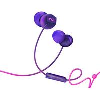 TCL SOCL300 Ecouteurs intra-auriculaire avec micro (isolation phonique, ajustement sûr, micro et télécommande intégrés pour la musique et le contrôle des appels, annulation d'écho), Sunrise Purple