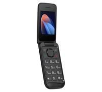TCL Téléphone Portable Onetouch 5023 Flip, Simple à Utiliser, écran 2,4", Gros Boutons pour Seniors, Fermeture à clapet, Appareil Photo, Bluetooth, Lampe de Poche, Chargeur USB-C, Noir