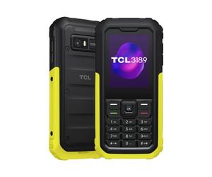 TCL Téléphone Robuste 3189 4G, étanche, résistant aux Chocs IP68, autonomie de 17 Jours, Bouton SOS, appels HD, Lampe de Poche LED, Dual Sim, Jaune (Jaune Lumineux), écran 2,4"