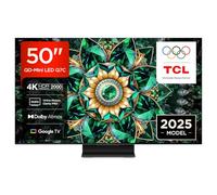 TCL Téléviseur 50Q7C 50 Pouces QD-Mini LED, 4K HDR Premium 2000, Smart TV optimisé par Google TV (Dolby Vision IQ & Atmos, Dalle HVA, Motion Clarity Pro 144 Hz, Game Master, Apple AirPlay 2 et Alexa)
